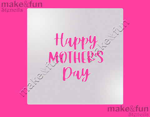 5.5"x5.5" Cookie Mothers day Stencil|Fellmuster Schablonen, Royal Icing