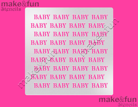 Baby Shower Pattern Cake Stencil, Airbrushing, DYO|Torten Schablonen, Royal Icing Schablone