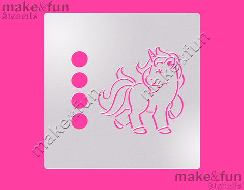 PYO Cookie Stencil, Cake Unicorn Stencil|Geburstag Schablonen, Airbrush und Royal Icing