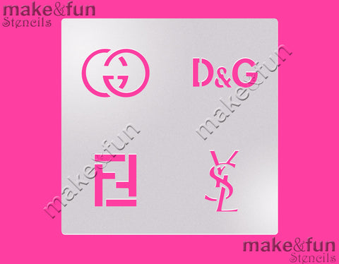 Designer Cookie Stencil for chocolate covered Oreos|Kuchen Schablonen, Airbrush und Royal Icing