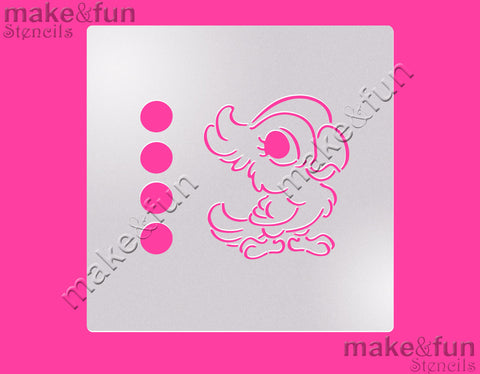 PYO Cookie Stencil, Cake Parrot Stencil|Geburstag Schablonen, Airbrush und Royal Icing