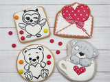 PYO Cookie Stencil, Cake Valentines Stencil|Geburstag Schablonen, Airbrush und Royal Icing