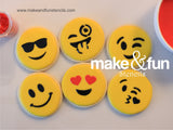 Emoji cookie Stencil for chocolate covered Oreos|Kuchen Schablonen, Airbrush und Royal Icing