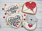 5.5"x5.5" Cookie Stencil, Valentines Craft Stencil|Fellmuster Schablonen, Airbrush und Royal Icing