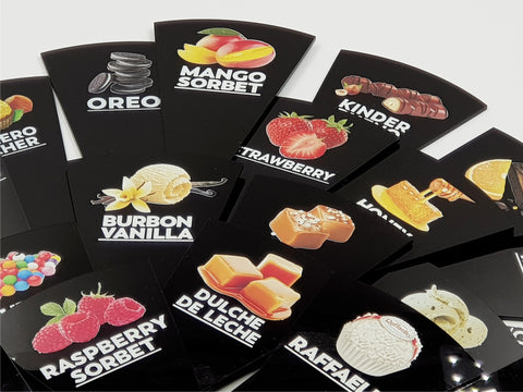 65 pcs Gelato Flavor Markers, Flavor Signs Labels, Flavor Tags,Gelato Stickers, Ice Cream Sticks