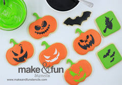 6 pcs Halloween, Cookie Stencil, Cake stencil|6 Stück Halloween Schablonen, Airbrush