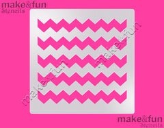 Chevron Cake Stencil, Cookie Stencil|Chevron Schablonen, Airbrush und Royal Icing