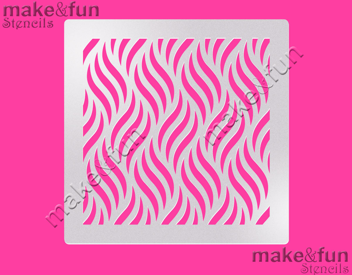 5.5"x5.5" Pattern Cake Stencil, Airbrushing |Fellmuster Schablonen, Airbrush und Royal Icing