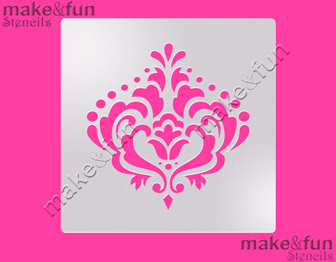 Damask Cake Stencil, Cookie Stencil|Damask Torten Schablonen, Airbrush und Royal Icing