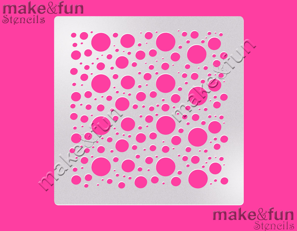 Polka Dot Cake Stencil, Airbrushing|Polka Dot Schablonen, Royal Icing Schablone