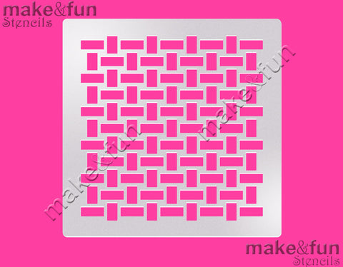 5.5"x5.5" Basket Cake Stencil, Airbrushing, DYO|Fellmuster Schablonen, Airbrush und Royal Icing