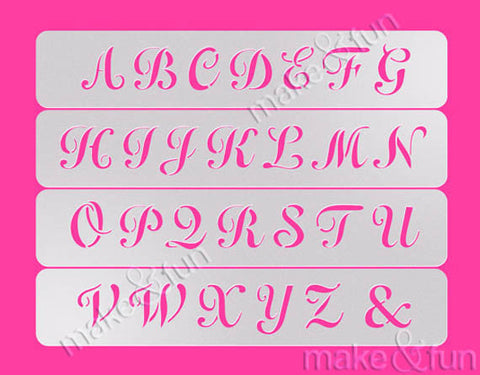 Cookie Letter Stencil, Airbrushing, Craft Stencil|Brief Schablone, Airbrush und Royal Icing