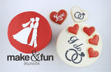 Wedding Pattern Cookie Stencil, Airbrushing Stencil|Hochzeit Muster Airbrush Schablonen