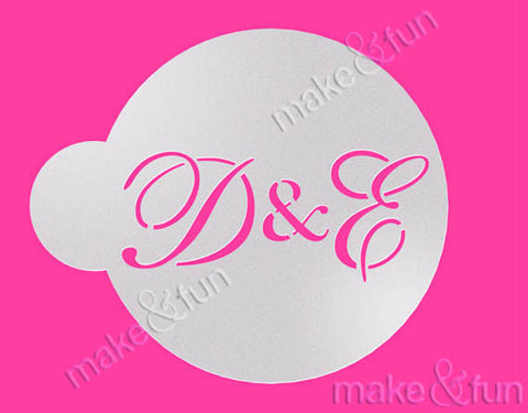 Custom Monogram Cookie Stencil, Airbrushing, Craft Stencil|Monogramm Schablone, Airbrush und Royal Icing