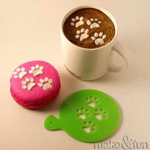 Coffee Stencil, Cookie Stencil, Dog Stencil|Kaffee Schablone, Keks Schablonen