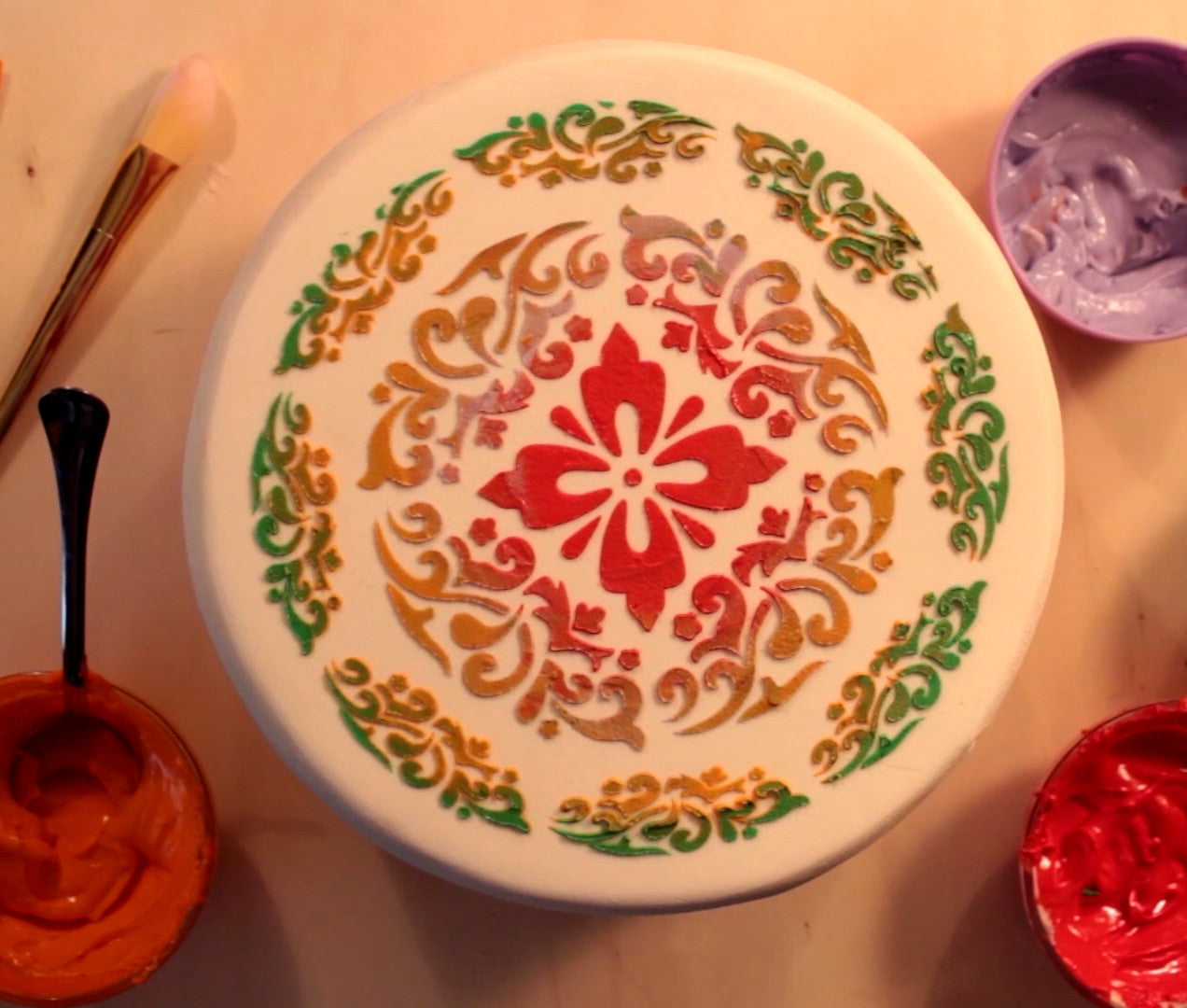 Flower Cake Stencil, Cookie Stencil, Airbrush Stencil|Blume Torten Schablonen, Airbrush und Royal Icing